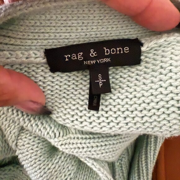 Rag & Bone Womens Cable Knit Cardigan Sweater S/P - Picture 6 of 7